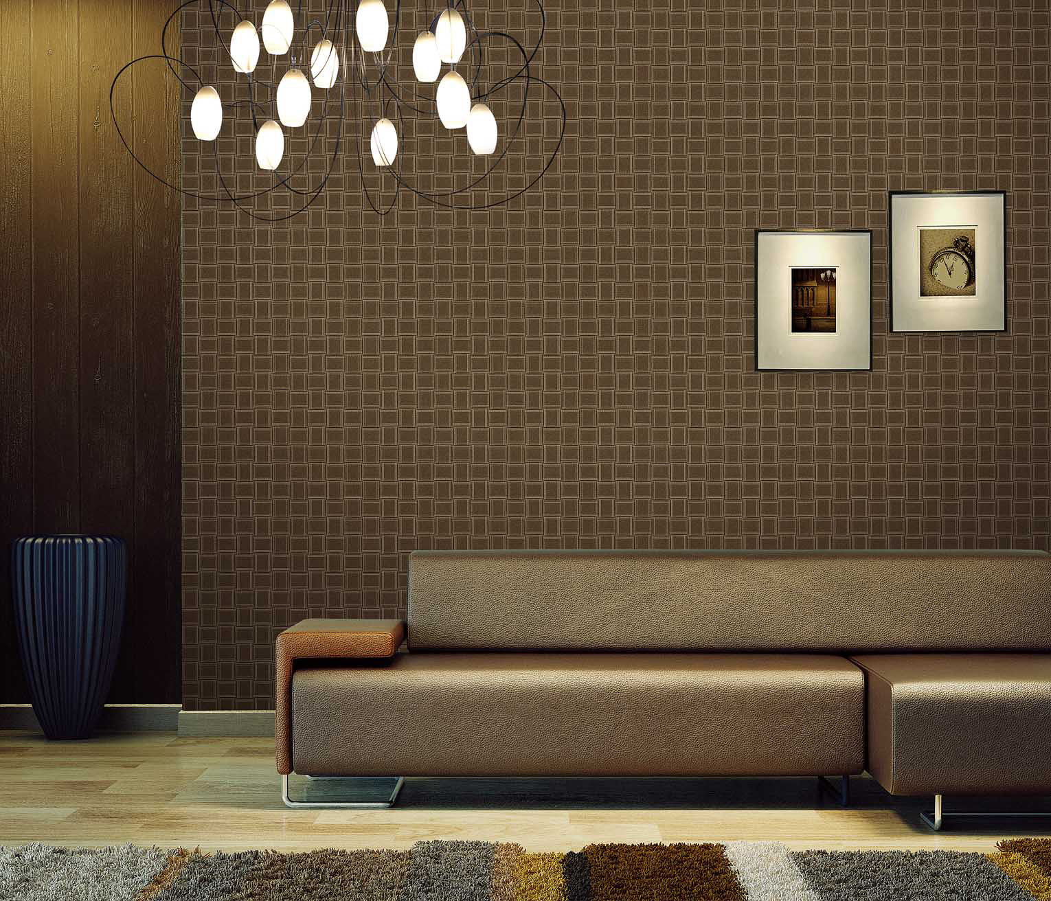 皮革墙纸效果图