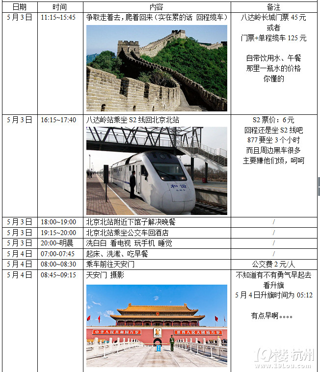 【带方案】4.30日-5.5日 石家庄+北京 纯玩+穷游 