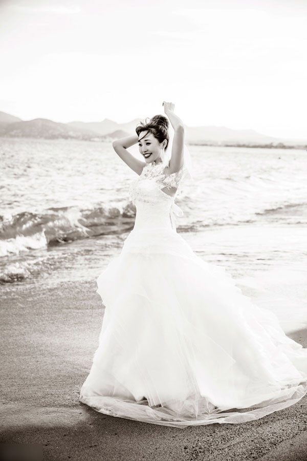 金莎唯美婚纱写真