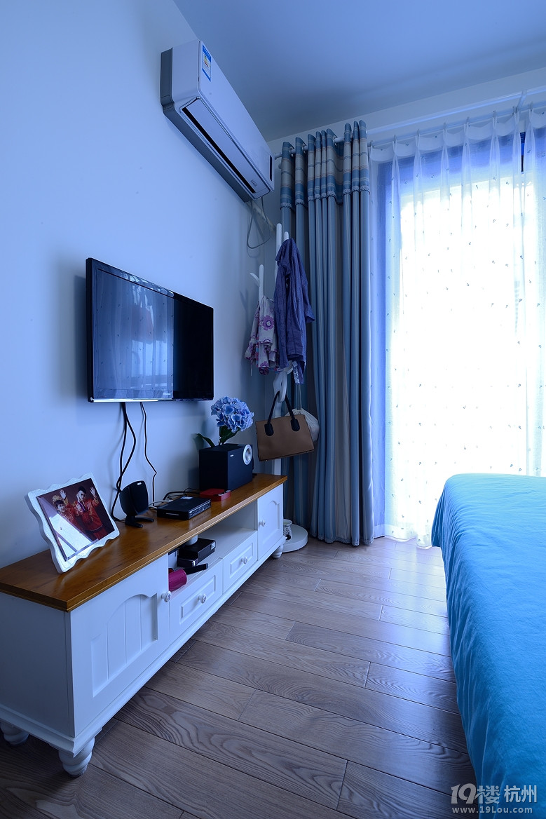 装修图库_星汇荣邸,三室两厅,地中海,15-20万,卧室,电视柜_杭州19楼