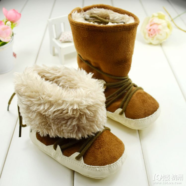 0-1岁秋冬款宝宝婴儿学步鞋 小布鞋 小棉鞋 雪