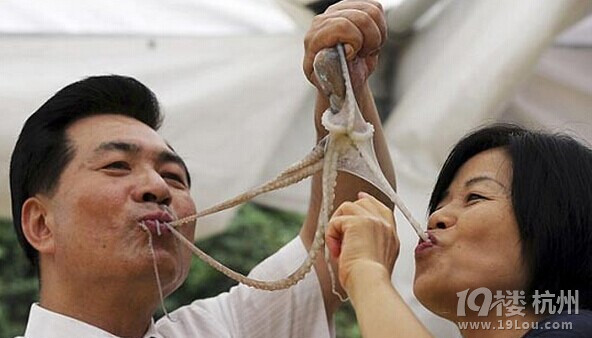 吃活章魚,享受喉嚨里滑動的美食!【玩命吃法攻略】