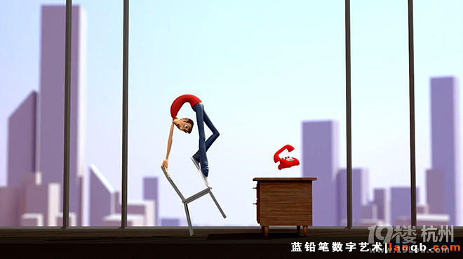 别人的动画练习:3D短片《Wake Up Call》