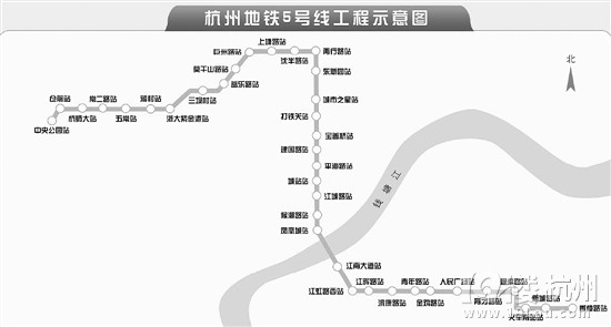 杭州地铁5号线今起正式开工 预计2019年底建成通车