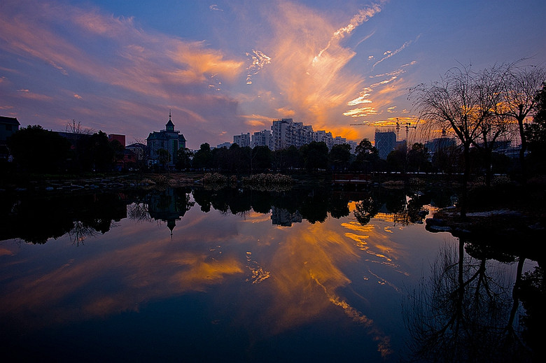 【新年新景】昨日晚霞也是醉了-風景照-19攝區-杭州19樓