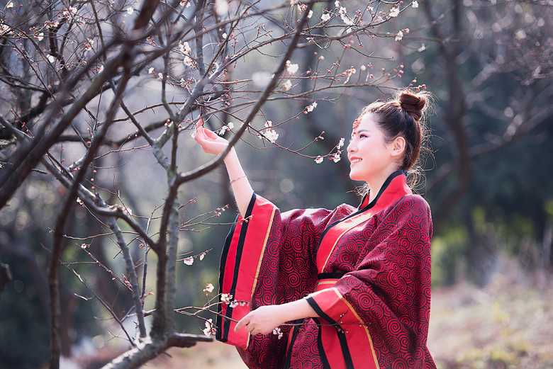 梅花人像拍摄