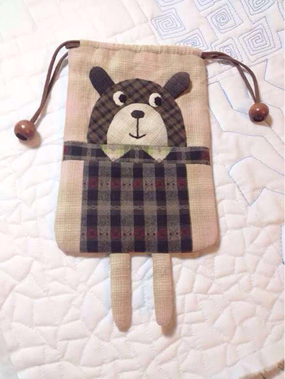 叶子手作----小熊束口袋-手工diy-杭州19楼