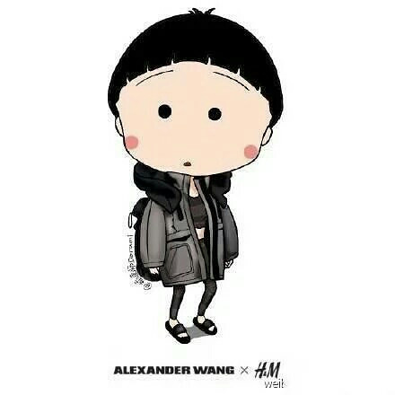 当小丸子穿着一身名牌的时候.