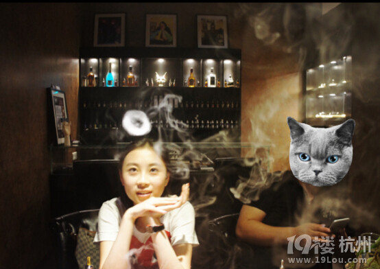 杭州 小美女 玩转Vape 蒸汽烟