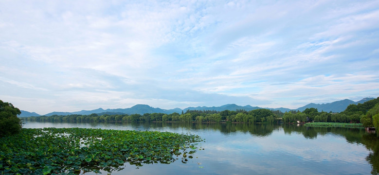 盛夏西湖清晨