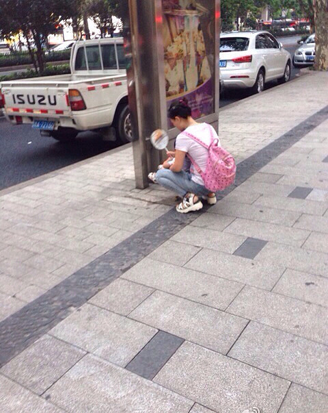 杭州武林广场附近,面朝杭州中轴线