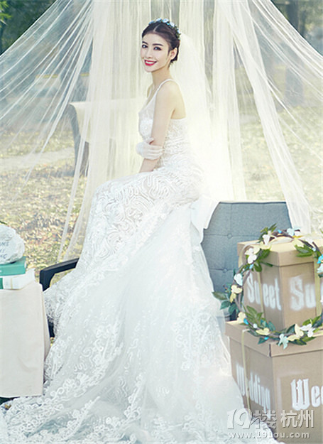 韩式婚纱照新娘造型图片 优雅梦幻