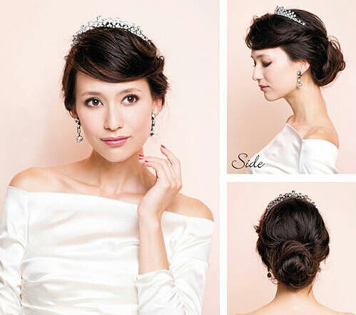 九款新娘发型 style 1:额头高的妹子可以选