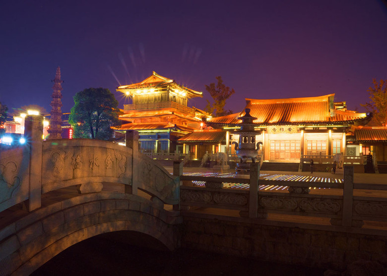 夜拍香積寺~杭城夜景美如畫