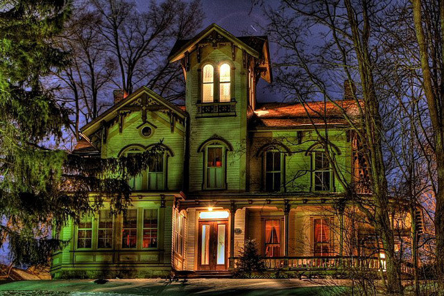 胆小者慎入:阴森可怖万圣节主题照片