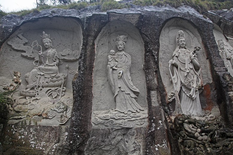 世界地质公园温岭长屿硐天之观音壁精美石雕分享