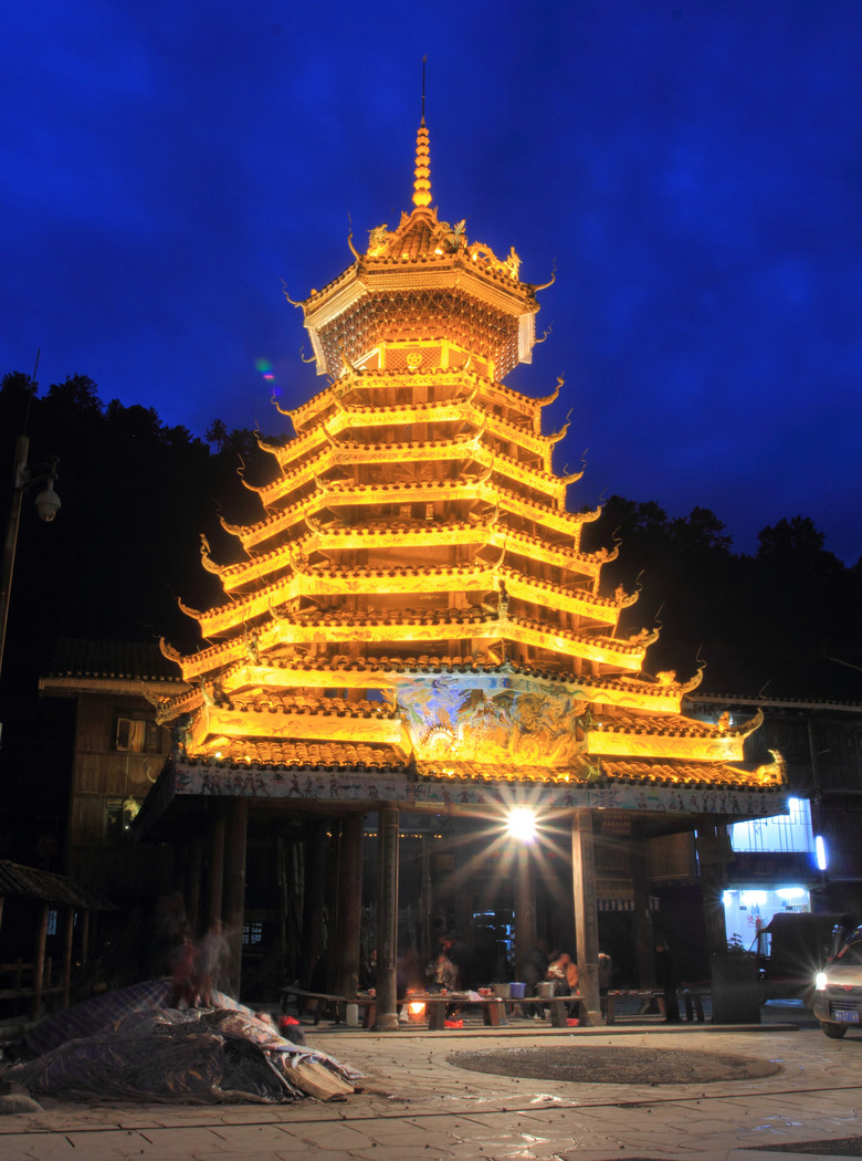 湖南地笋苗寨,贵州肇兴侗寨