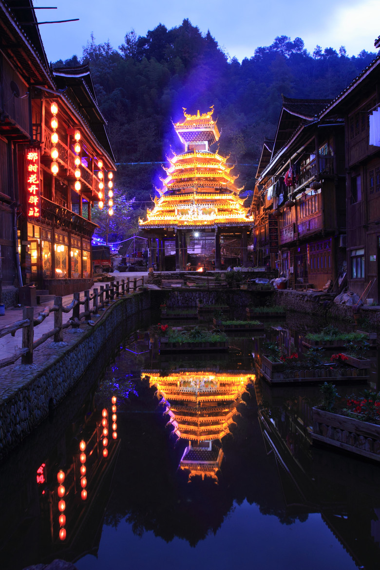 湖南地笋苗寨,贵州肇兴侗寨