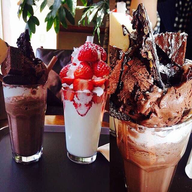 韩国?最近很火的巧克力和草莓饮品