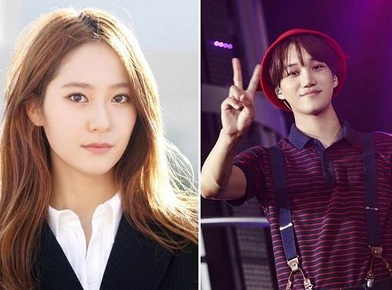 网曝郑秀晶与kai泳池热吻照 疑似ps合成