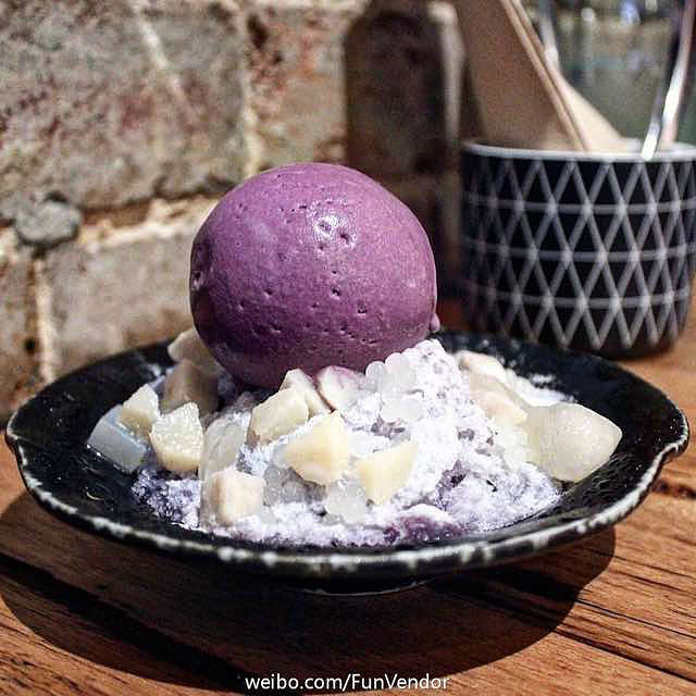 purple ice cream