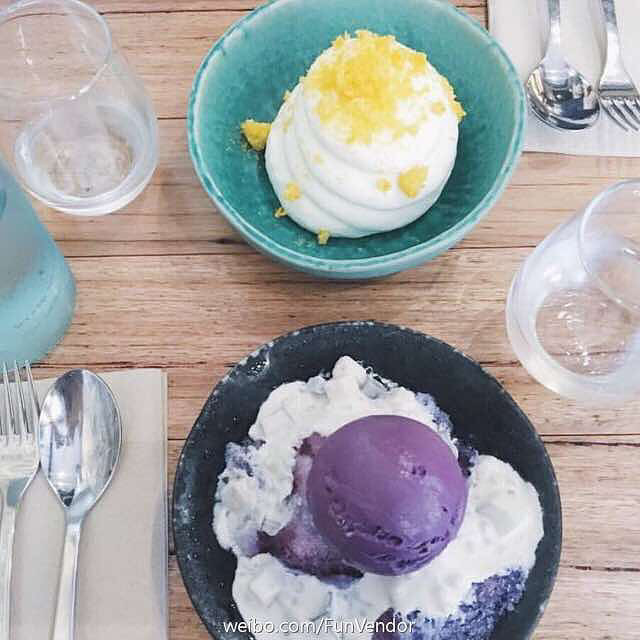 purple ice cream