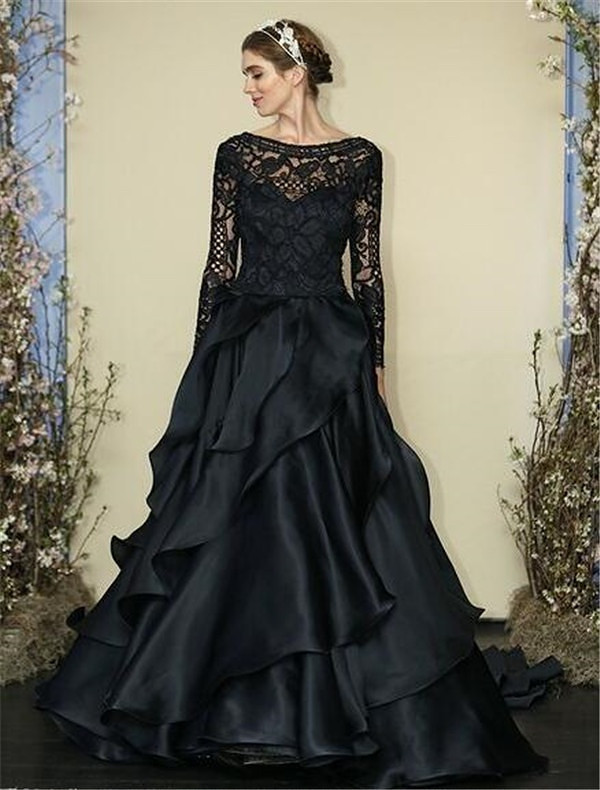 黑色婚纱 另类新娘无法拒绝它的美