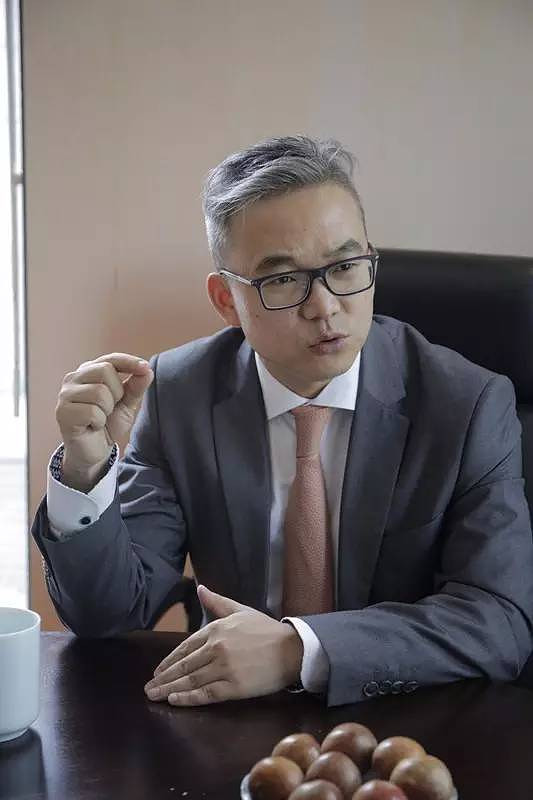 交谈中的李向前,成熟,温雅