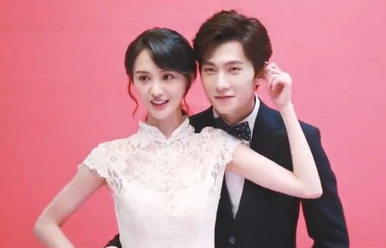 杨洋郑爽合拍婚纱照甜蜜互动 网友大呼般配-八