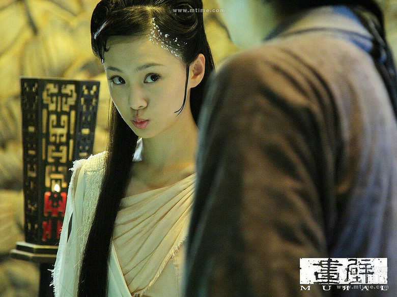 郑爽 画壁"牡丹"