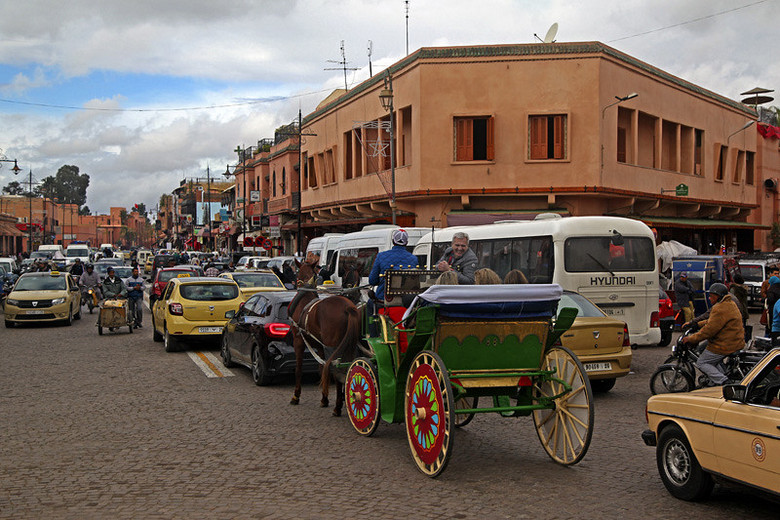 北非风情摩洛哥的红珍珠马拉喀什麦地那老城