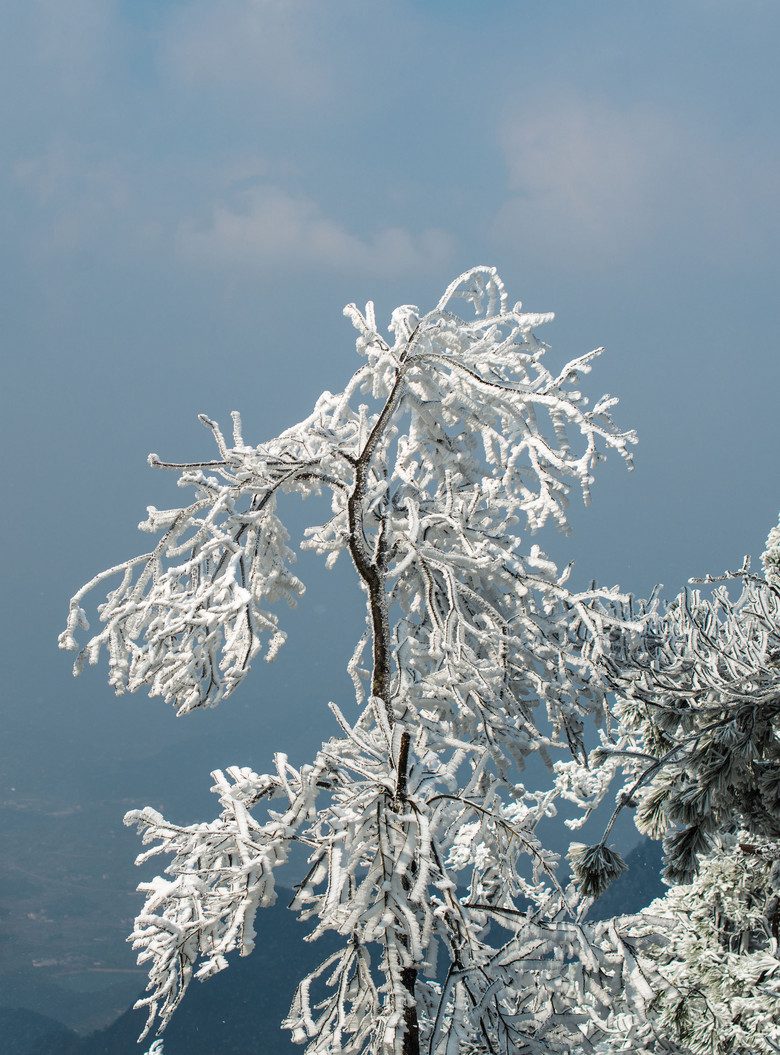 龙门雪景图片