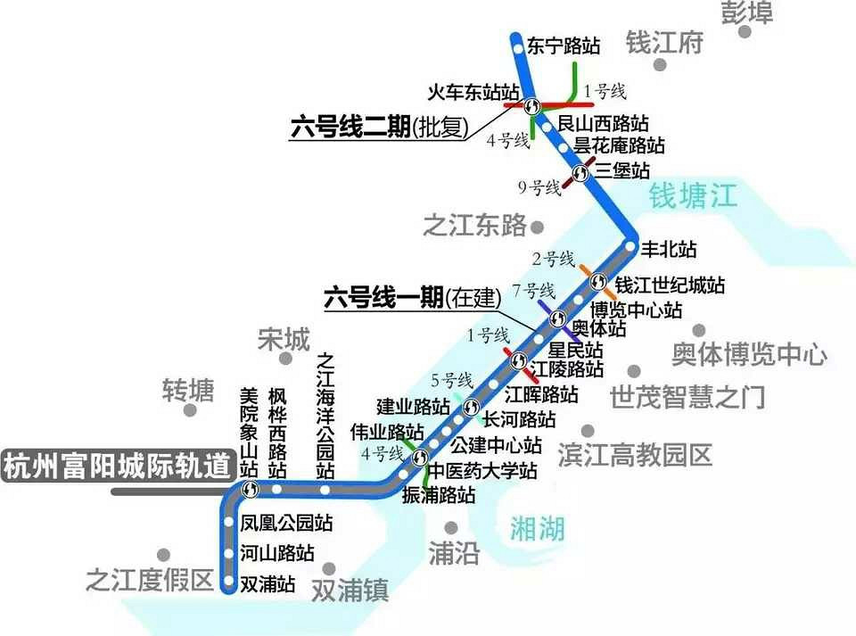 6条地铁线今年开工,亚运会前通车!高清站-城事-杭州19楼