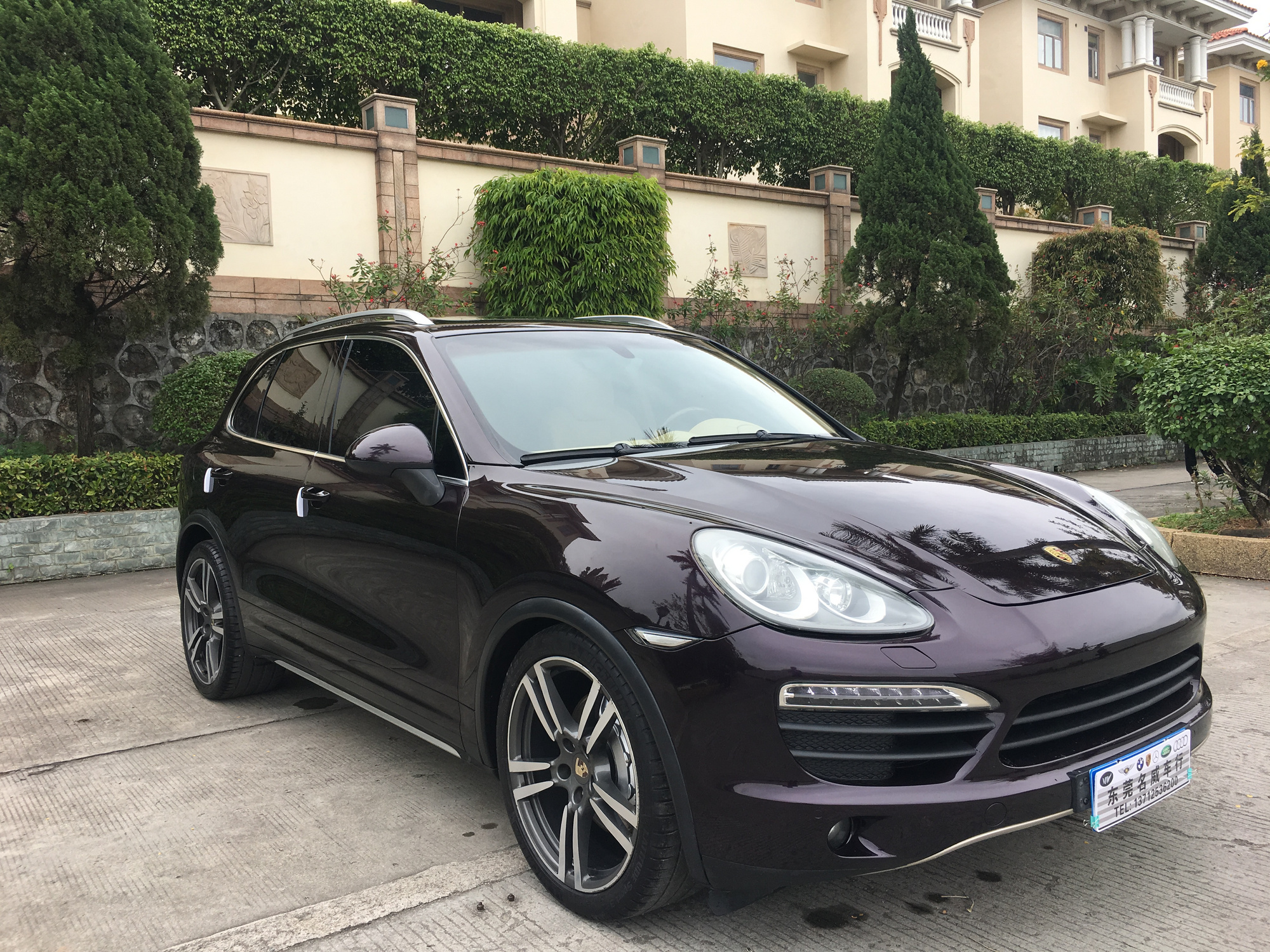 2012保时捷卡宴4.8s 紫水晶色保时捷笼 3x万