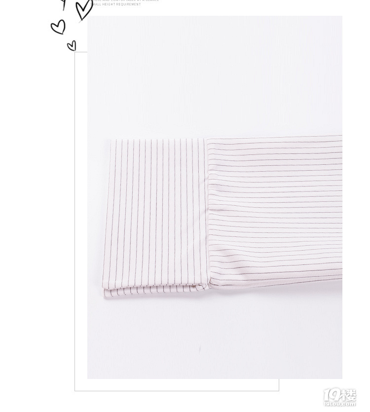 一款不错的挂脖假两件条纹衬衫