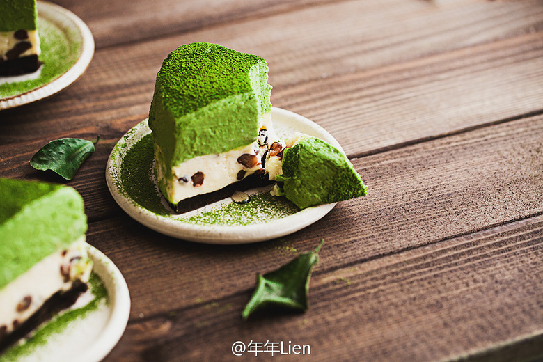 (食谱)抹茶红豆奥利奥起司蛋糕