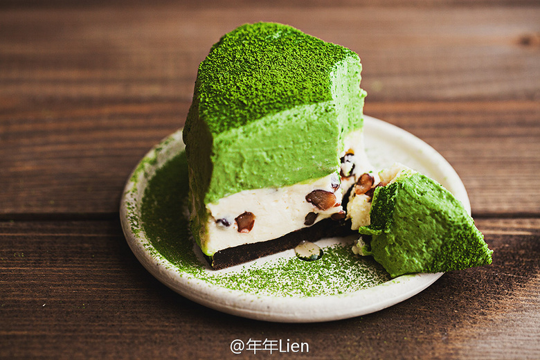 (食谱)抹茶红豆奥利奥起司蛋糕
