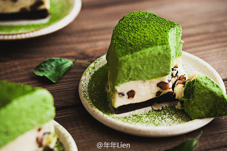(食谱)抹茶红豆奥利奥起司蛋糕