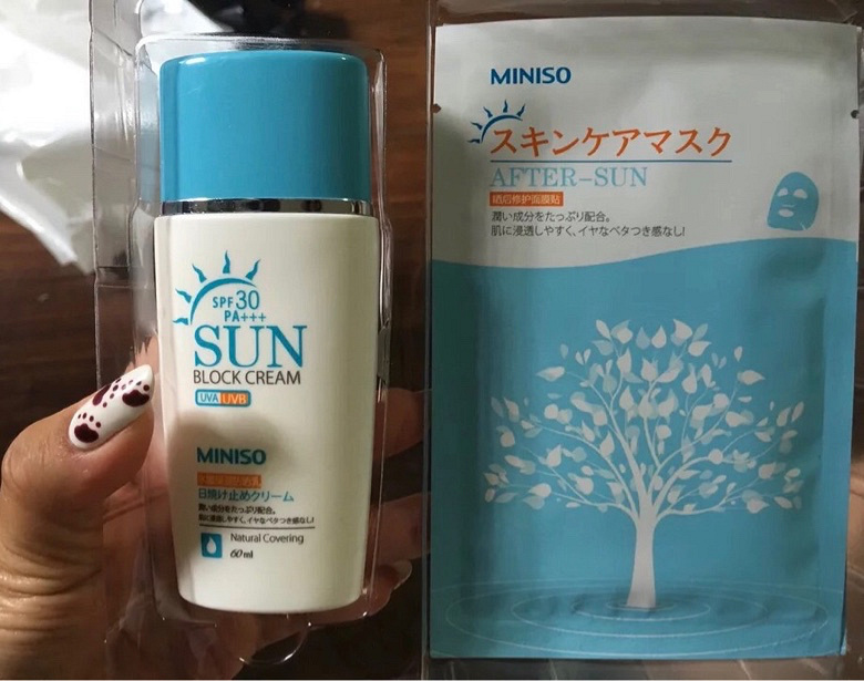 日本名创优品MINiSO 魅力密码美白防晒霜&水