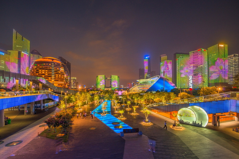 錢江新城夜景(城市陽臺)