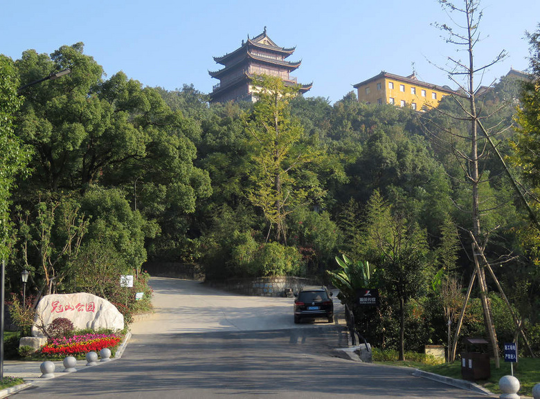 杭州冠山地形图图片