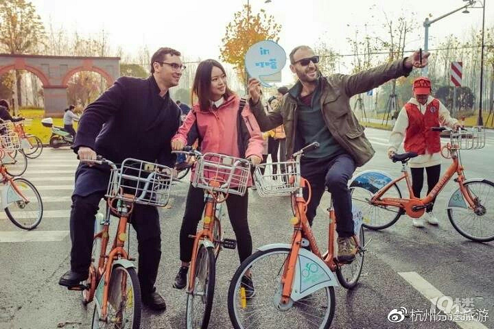 老外在莫干山骑共享单车邂逅最美乡村-结伴同