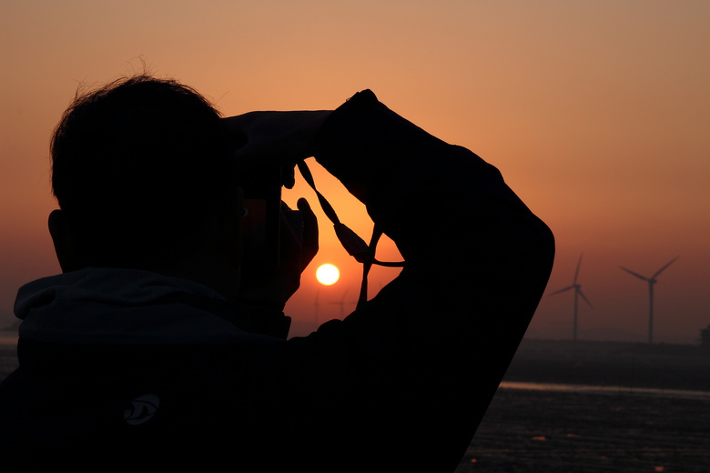 温岭龙门港守望日出-风景照-19摄区-杭州19楼