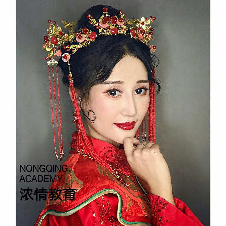 在杭州学化妆__浓情8款新娘造型