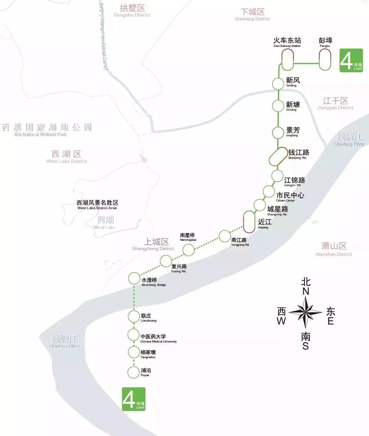 宁波轨道4号线线路图图片