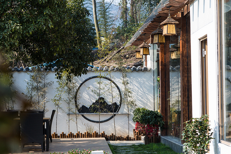 朋友开在龙井村里的民宿,我的建筑空间摄影