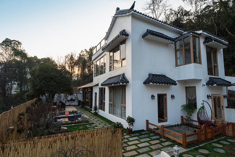 朋友开在龙井村里的民宿,我的建筑空间摄影