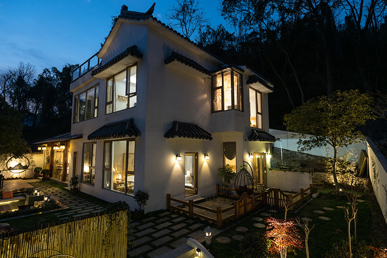 朋友开在龙井村里的民宿,我的建筑空间摄影