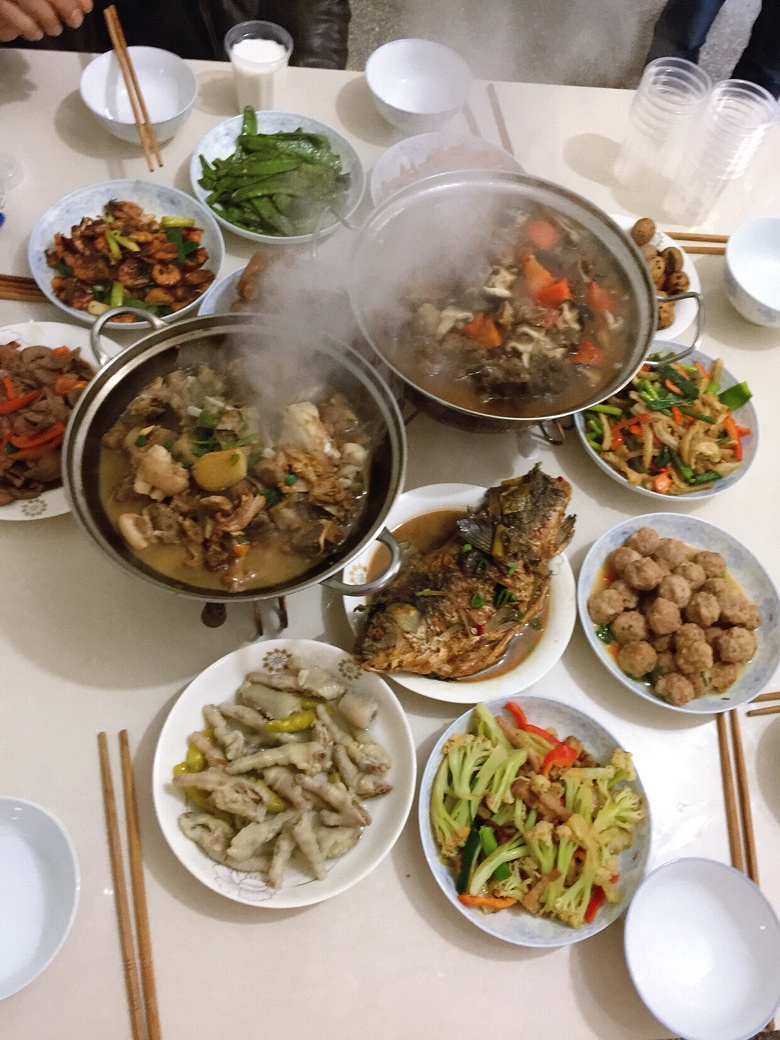 初二舅公舅婆上门聚餐