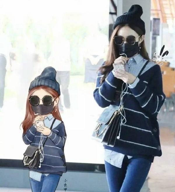 打破次元壁!粉丝手绘赵丽颖机场秀毫无违和感